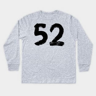 Number 52 Kids Long Sleeve T-Shirt